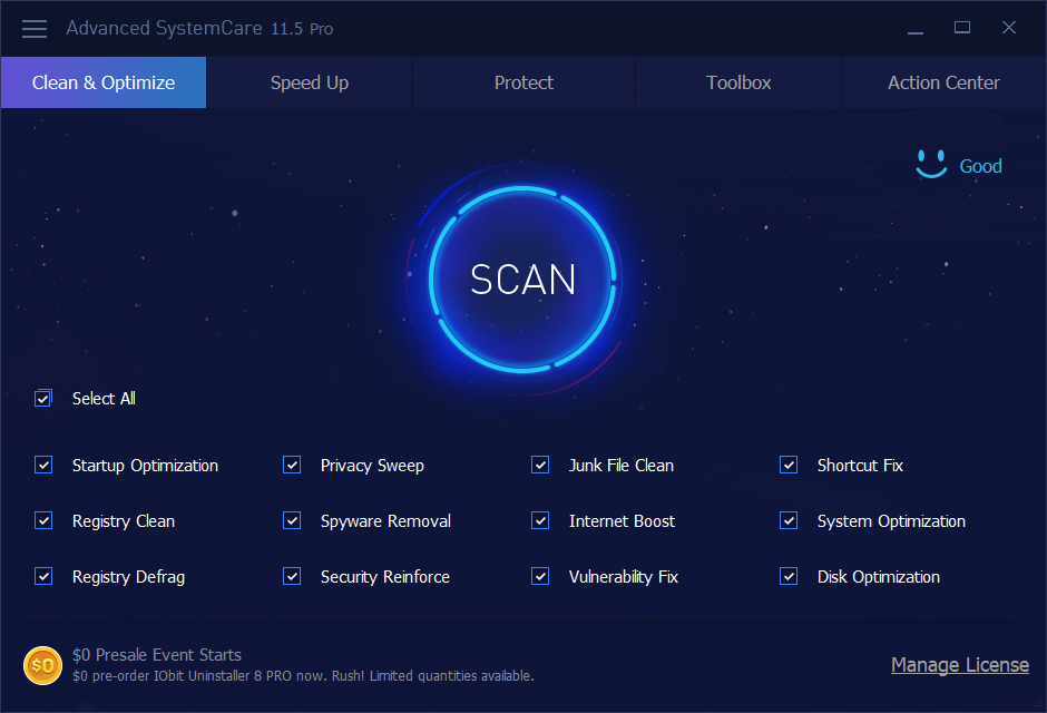 IOBIT Advanced SystemCare 16.0.1.82 Crack + Key Download